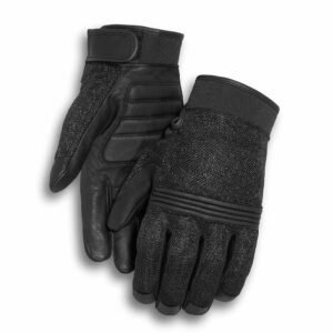 GLOVE-F/F,WINGED SKULL,BLK