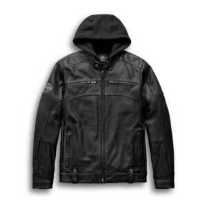 JACKET-SWINGARM,3IN1,LTHR,BLAC