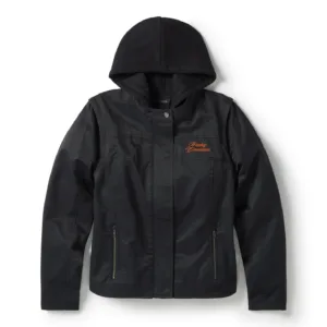 Womens Miss Enthusiast 3-in-1 Textile Jacket - Harley Black