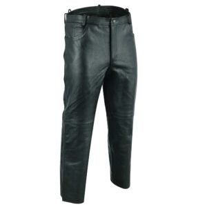 Johnny Reb Mens Oxley Leather Pants - Black